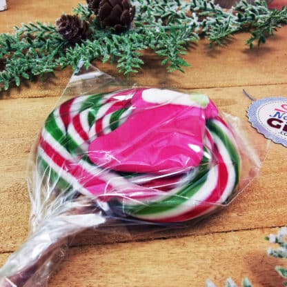 Sucette foraine de noël - motif chaussette de noël  - Arôme Tutti Frutti – Image 2