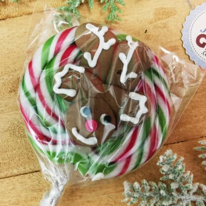 Sucette foraine de noël - motif renne  - Arôme Tutti Frutti – Image 3