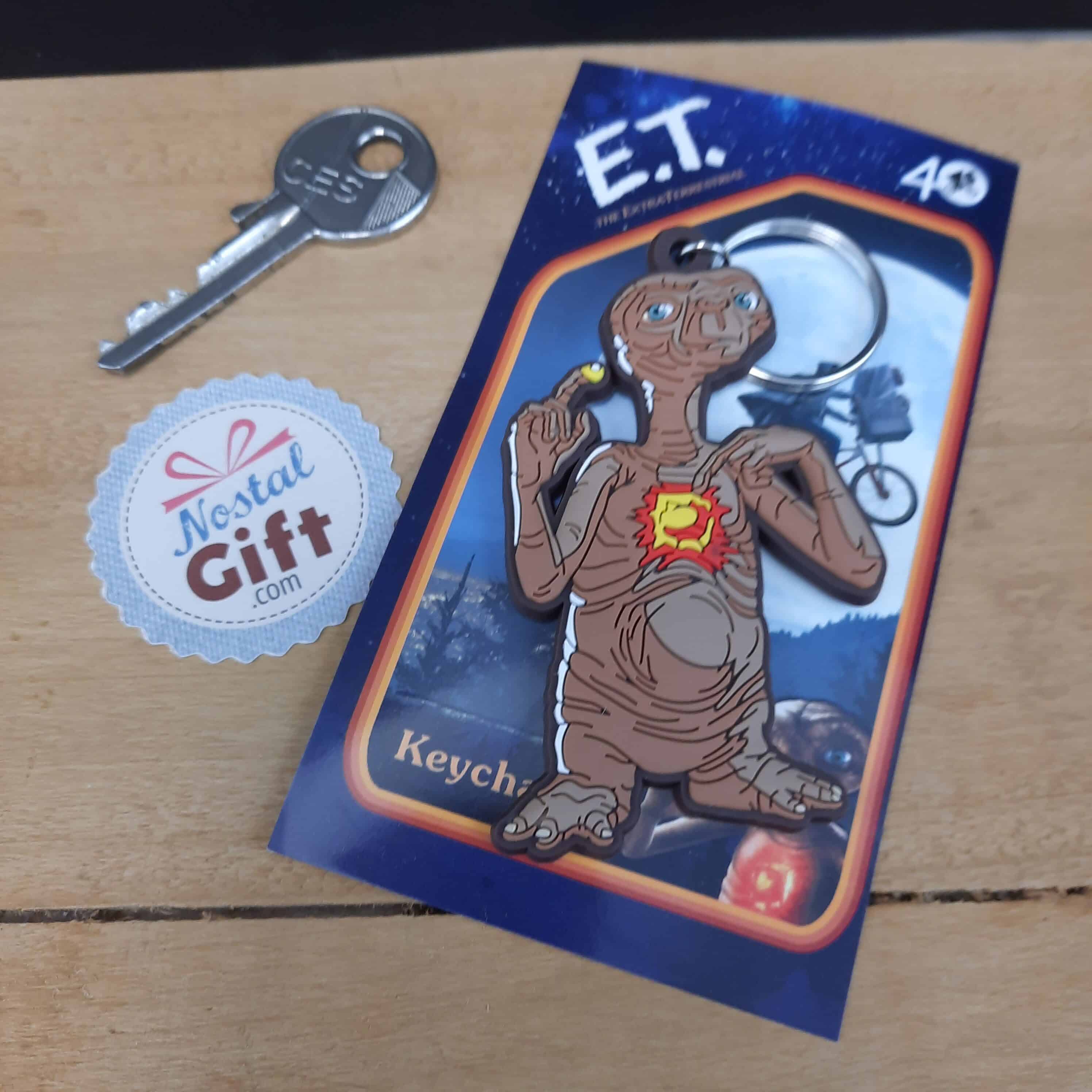 E.T L'extraterrestre - Porte-Clé 2D - PVC Souple - Lune