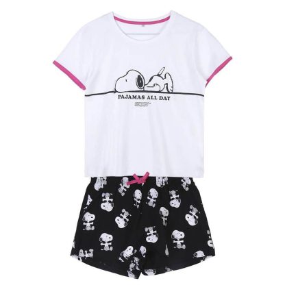 Snoopy - Ensemble de pyjama - T-shirt et Short - Femme
