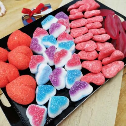 Plateau de bonbons sucré à partager - Saint valentin
