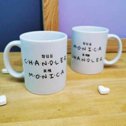 Mug duo "Tu es le Chandler de ma Monica"