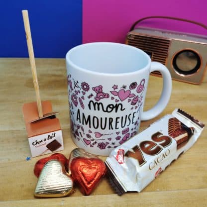 Mug "mon amoureuse" et ses chocolats - Saint Valentin