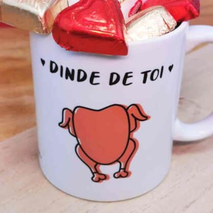 Mug "Dinde de toi" et ses chocolats - Saint valentin