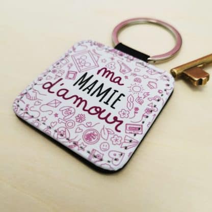 Porte clé "Ma Mamie d'amour" - Cadeau Mamie