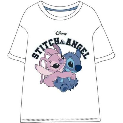 Stitch - T-shirt manches courtes - Adulte Blanc (Taille XS)