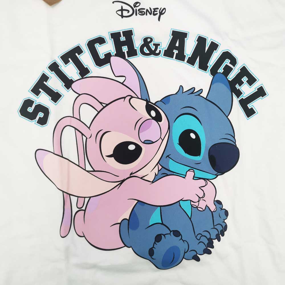 Stitch - T-shirt manches courtes - Adulte Blanc (Taille L)