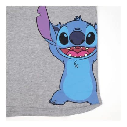 Stitch - T-shirt manches courtes - Adulte Gris (Taille XS)