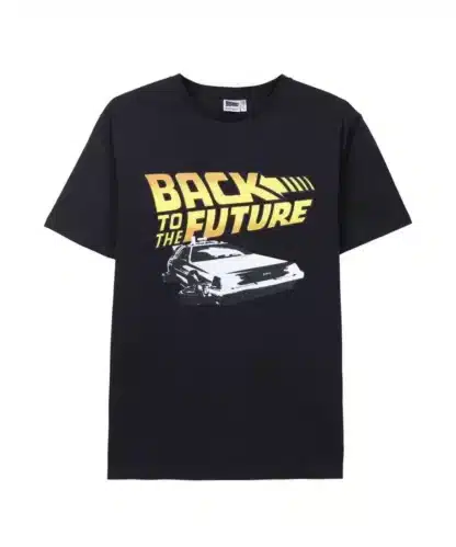 Retour Vers le Futur - T-shirt manches courtes - Adulte Noir (Taille S)