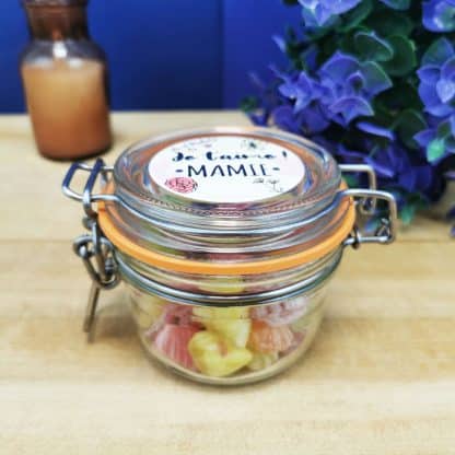 Bocal LE PARFAIT - "Je t'aime mamie" et ses bonbons rétro "Made in France" - 100g – Image 6