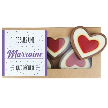 Sachet Bonbon des années 70  "Je suis une marraine qui déchire" - Cadeau Marraine