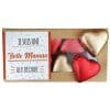 Cœurs au chocolat au lait et chocolat noir praliné x8 "Je suis une belle maman qui déchire"  - cadeau belle mère – Image 2