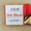 Cœurs au chocolat au lait et chocolat noir praliné x8 "Je suis une belle maman qui déchire"  - cadeau belle mère – Image 5