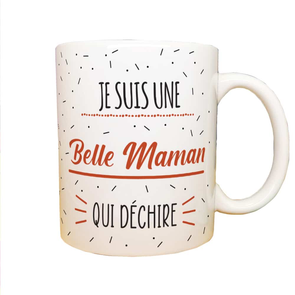 Mug Je suis une belle mère en or - Le Monde de Bibou