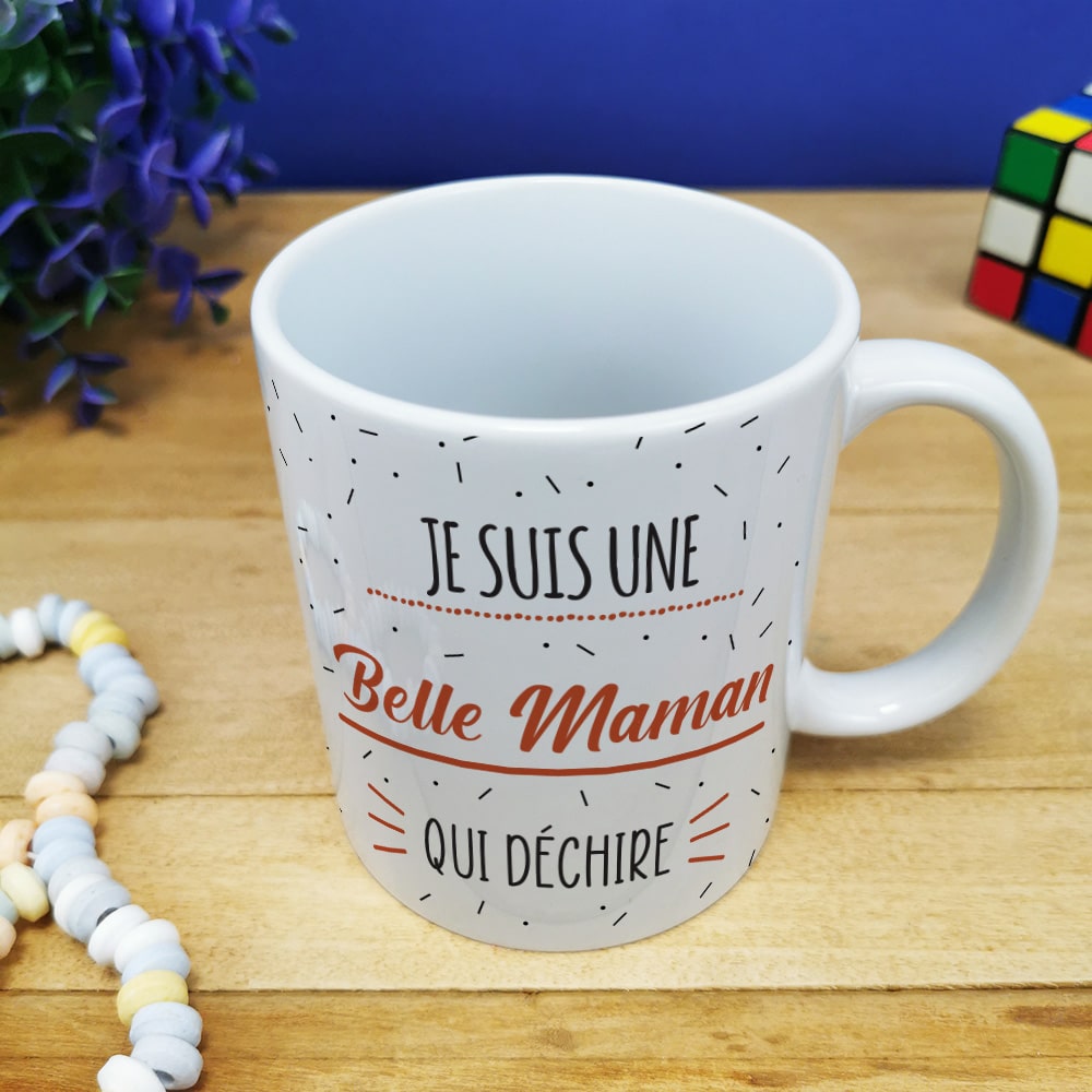 Mug pour BELLE MERE - je ne suis pas parfaite mais je suis BELLE MERE