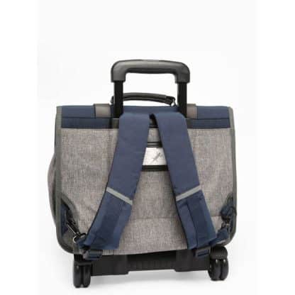 Cartable à roulettes 38 cm vintage Navy bleu et ses pin's personnalisables - Caméléon - CP, CE1, CE2 – Image 5