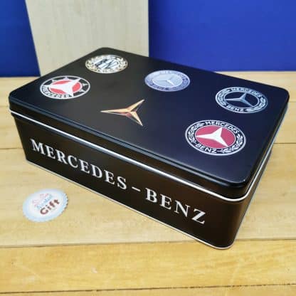 Coffret bonbon ancien - Boîte en métal Mercedes-Benz année 60