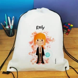 Sac à dos sport personnalisé : gym, piscine... - Petite sorcière - cadeau  fille