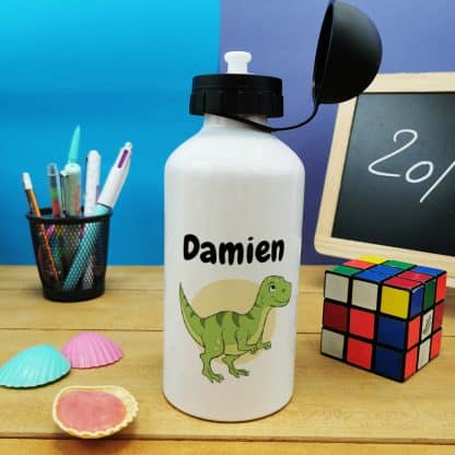 Boîte à goûter & gourde enfant personnalisées  Dinosaure : cadeau garçon