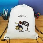 Sac à dos sport personnalisé : gym, piscine... - Pirate - cadeau  garçon