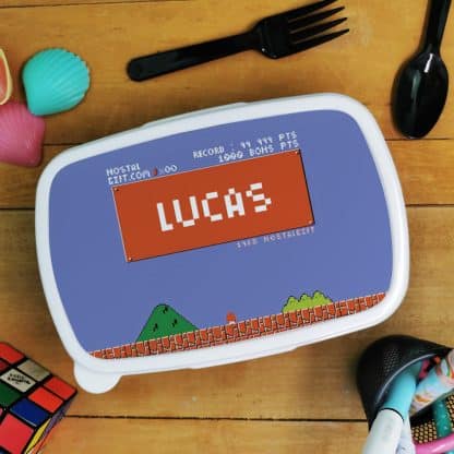 Boîte à goûter & gourde enfant personnalisées  Retrogaming