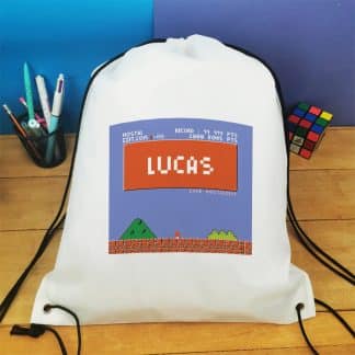 Sac à dos sport personnalisé : gym, piscine... - Retrogaming - cadeau  garçon