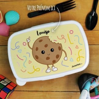 Boîte à goûter enfant personnalisée  Cookie