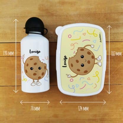 Boîte à goûter & gourde enfant personnalisées  Cookie