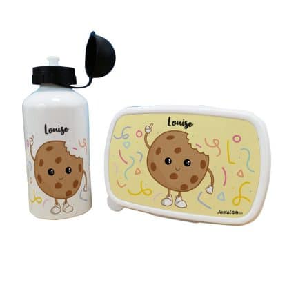 Boîte à goûter & gourde enfant personnalisées  Cookie