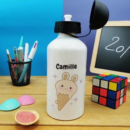 Boîte à goûter & gourde enfant personnalisées  Glaces Kawaii