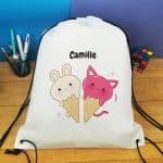 Gourde personnalisée - Glaces Kawaii - cadeau rentrée scolaire pour  fille