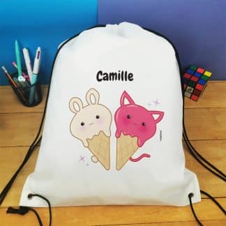 Sac cordon enfant personnalisé lion - Cadeau