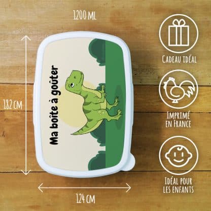 Boîte à goûter enfant - plastique  Dinosaure – Image 2