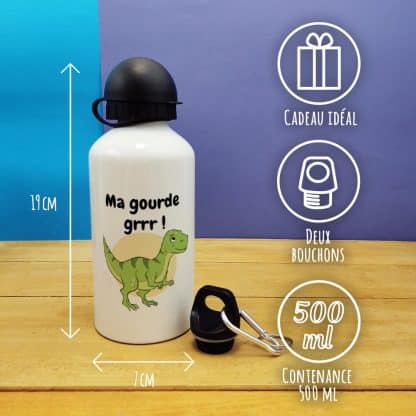 Gourde - Dinosaure - cadeau rentrée scolaire pour  garçon