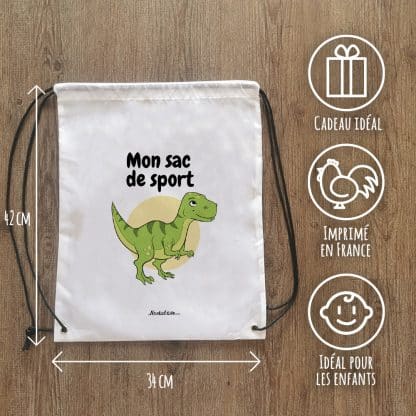 Sac à dos sport - Dinosaure - cadeau  garçon