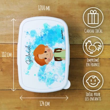 Boîte à goûter enfant personnalisée - plastique  Petit écolier