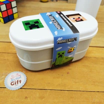 Minecraft - Boîte à lunch avec couverts - 2 compartiments