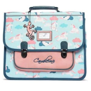 Cartable 35 cm r?�tro moulin - Cam?�l?�on - Green Windmill