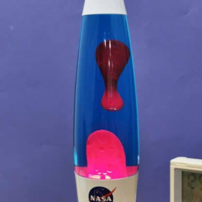 Lampe à lave fusée rétro blanche - NASA