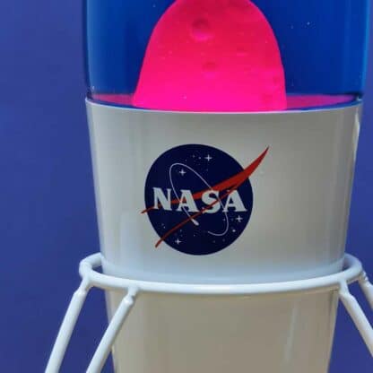 Lampe à lave fusée rétro blanche - NASA