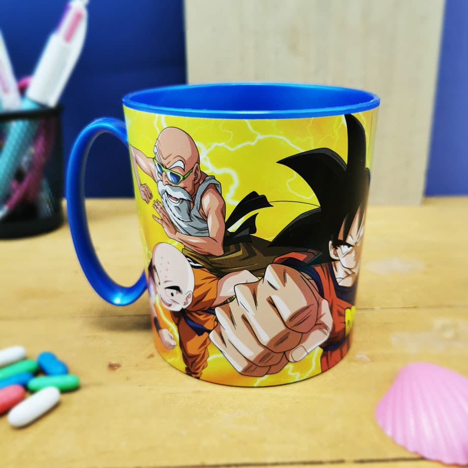 Mug Dragon Ball Super en plastique - Enfant - 350ml - micro-ondable