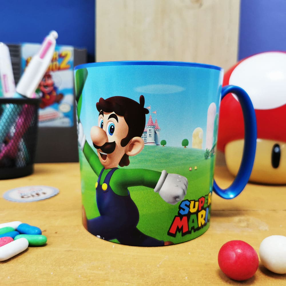 Mug Super Mario en plastique - Enfant - 350ml - micro-ondable