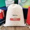 Sac cadeau réutilisable (34 x 42 cm) et sa carte - Pour ma super Maman