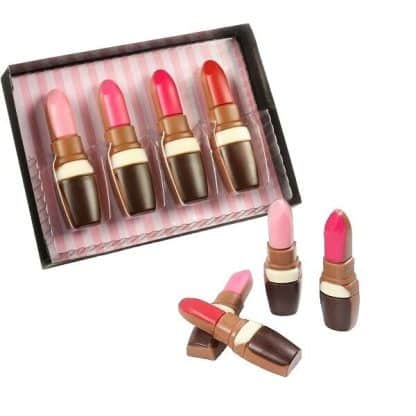 Rouge à lèvres en chocolat - boite de 4 - cadeau pour femme coquette – Image 3