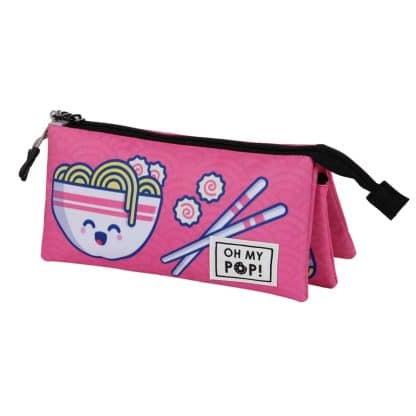 Trousse Kawaii Ramen - Oh My POP  - 3 compartiments - 22 cm