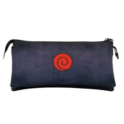 Trousse Naruto Shippuden - Emblème de Konoha  - 3 compartiments - 22 cm