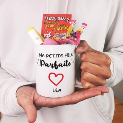 Mug bonbon années 80  "Ma petite fille parfaite" cadeau  mamie,  papy personnalisé – Image 5