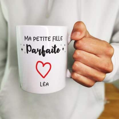 Mug "Ma petite fille parfaite"  - Cadeau  mamie,  papy personnalisé