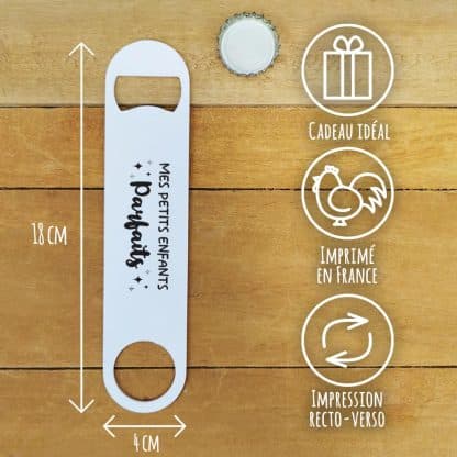 Décapsuleur cuisine "Mes petits enfants parfaits" cadeau mamie, papy personnalisé – Image 3