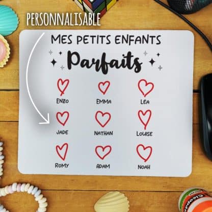 Tapis de souris "Mes petits enfants parfaits" - cadeau papy ou mamie